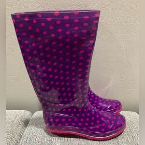 Polka Dot Kids Rain Boots